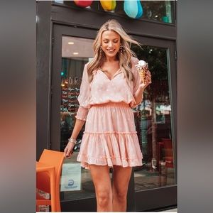 Buddy Love short dress, BRONX ELASTIC WAIST MINI DRESS - BALLET SLIPPER, MEDIUM